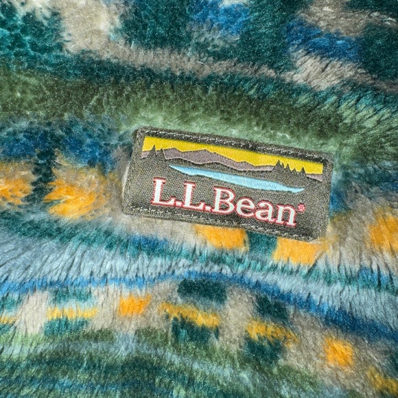 L.L. Bean Multicolor Fleece Jacket - Picture 2 of 4